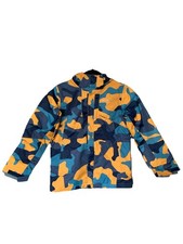 Columbia Kids Medium 10-12 Blue/yellow Camo Sportswear Jacket