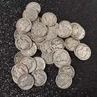 Silver Mercury Dimes lot (40) 1900s
