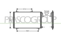 Prasco Kondensator Klimaanlage Aluminium FüR Peugeot 206 CC 1.6 16V 2.0 S16