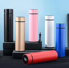 Smart Thermos Bottle with LED Temperature Display | 500ML Stainless Steel Vacuum