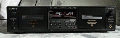 Sony TC-WE475 Vintage Dual Cassette Deck Serviced New Belts Dolby HX Working