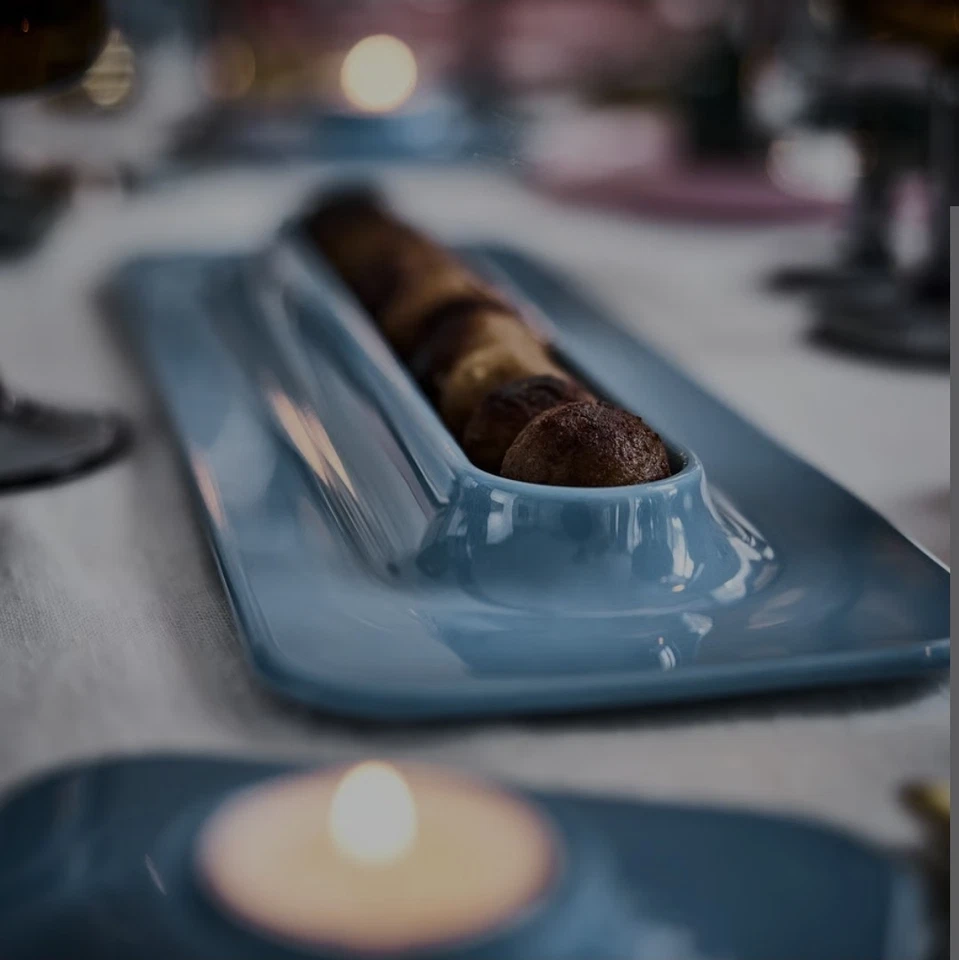 IKEA x Gustaf Westman Vinterfint Meatball Serving Tray Blue – Limited Edition - Image 4 of 4
