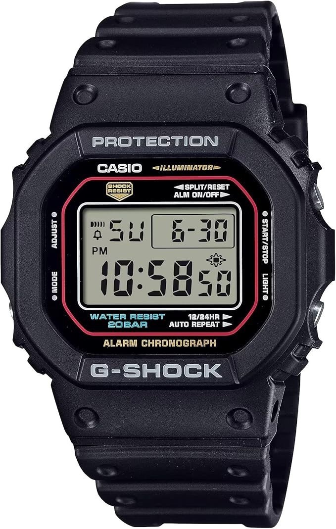 Orologio Casio G-SHOCK DW-5600RL-1ER Uomo – Classico Digitale, Resina Bio, Le