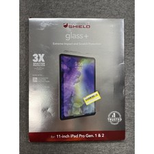 3 For 1 Zagg Invisible Shield Glass Shield for iPad Pro 11" Gen. 1 2