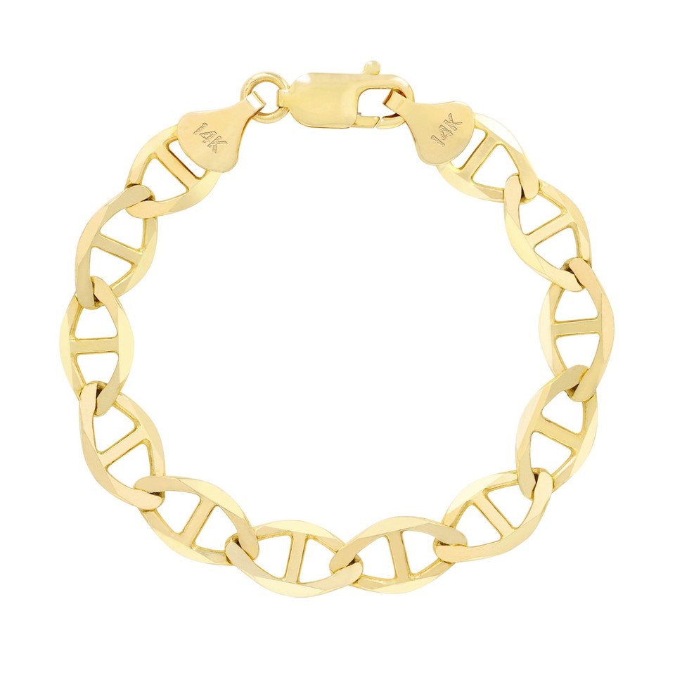 EDELIND Catenina Uomo Oro giallo 14 k (585) Grumetta sfaccettata