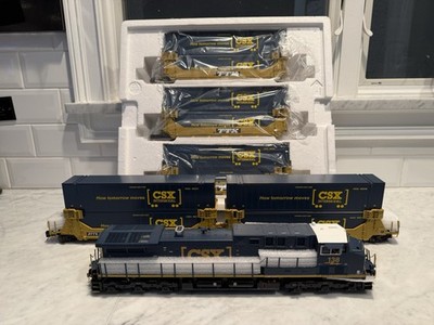 MTH 20-20395 CSX O Scale Premier AC4400 Diesel Twin-Stack Freight Set