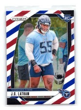2024 Panini Prizm J.C. Latham #334 Red White and Blue Tennessee Titans