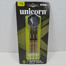 Unicorn Brass Plated Dart Set ST10 17g Steel Tip - New Sealed Package
