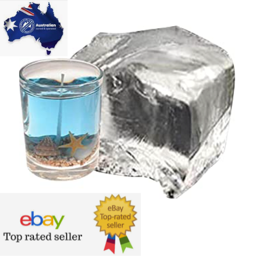 HIGH DENSITY Gel Candle Wax (1kg) Premium Crystal Clear Wax Supplies eBay