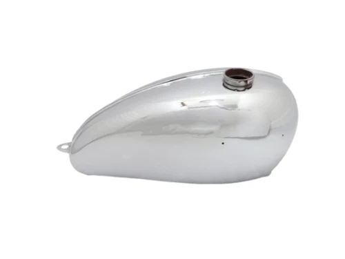 Tanque de combustible Triumph Bonneville T120 650cc OHV aleación aluminio gasolina gasolina + tapa Foto 2 de 4