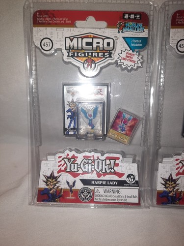 3x Yugioh World's Smallest Micro Figure Harpie Lady Kuriboh Red Eyes B. Dragon - Picture 2 of 5