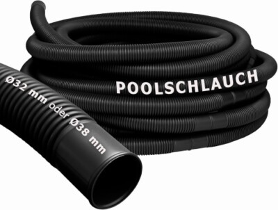 Pondlife Poolschlauch, Saugschlauch, Schwimmschlauch Ø 32 und 38 mm (1,5 m Muffe
