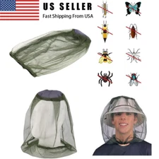 2-5pcs Midge Mosquito Insect Hat Bug Mesh Head Net Camping Face Protector