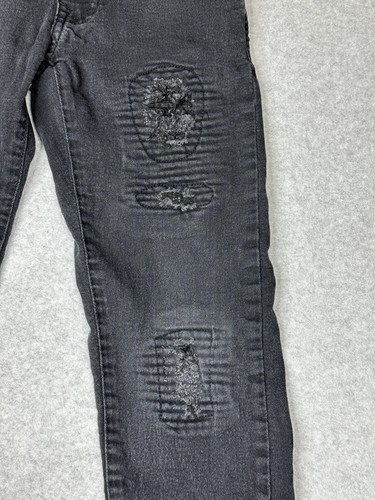 Truth Substance Common Sense Jeans Youth 8 (24X22) Black Denim Skinny Kids Boys - Picture 5 of 11