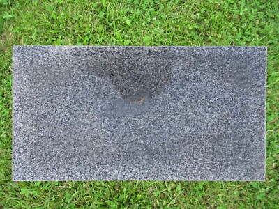 Crystal Black Granite Grass Flat Marker 24x12x GM-52