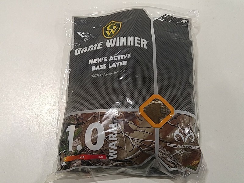 Realtree Xtra Game Winner Youth Active Base Layer-Camo, Small, Opened