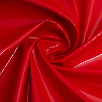 PVC glänzendes Stretchgewebe - 1-fach Naturstretch - PU beschichtet - Breite 140 cm