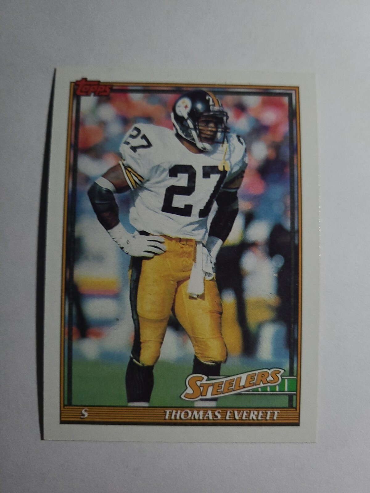 THOMAS EVERETT 1991 TOPPS FOOTBALL CARD # 300 D7745