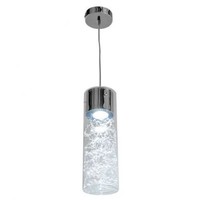 House Additions Cylinder Shaped Chrome 1 Light Mini Pendant Glass Ceiling Light House Additions Cylinder Shaped Chrome 1 Light Mini Pendant Glass Ceiling Light