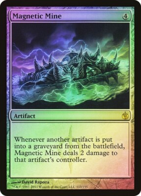 Mirrodin Besieged  MTG  FOIL  Magnetic Mine  Magic