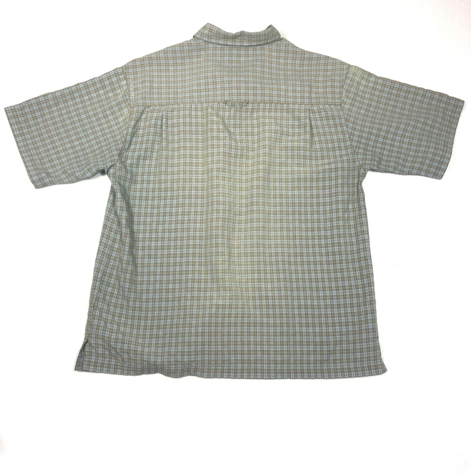 The North Face Button Down Pattern Green Shirt Si… - image 7
