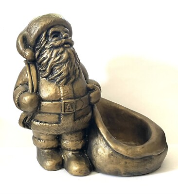 Aromatique Bronze Candy Dish.Votive Candle Holder.Christmas Figurine.Planter.