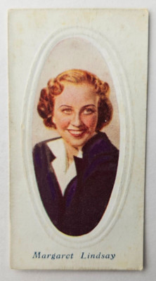 1936 Godfrey Phillips Screen Stars Embossed Series A #42 Margaret Lindsay (B)