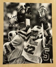 GARY GAIT SIGNED 8x10 PHOTO SYRACUSE ORANGE LACROSSE LEGEND AUTOGRAPHED COA
