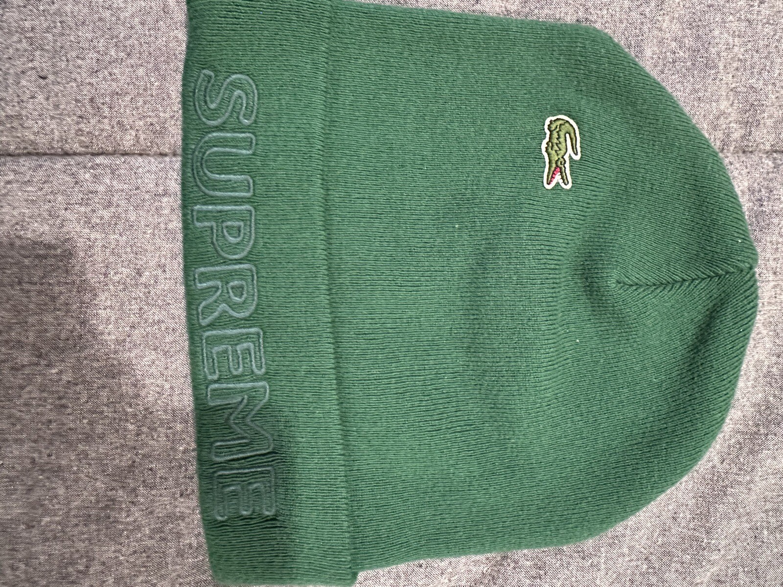 SUPREME FW19 Lacoste Beanie in Green
