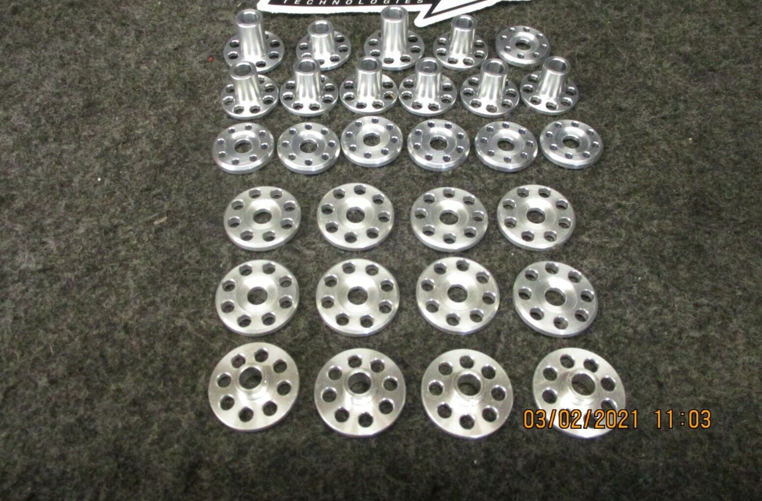 Honda CR500 1992 DOCWOB silver alloy complete top hat spacers + washer kit