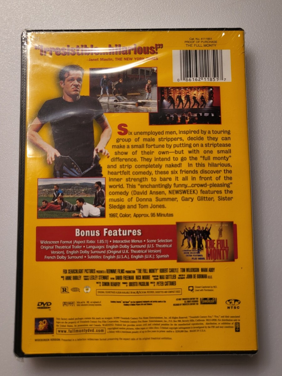 The Full Monty (DVD, 1999, Widescreen) 86162118517| eBay