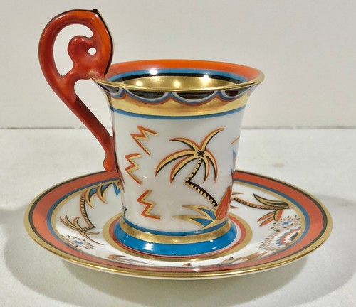 Antique Rosenthal Demitasse Cup & Saucer, Kurt Wendler, Art Deco - Picture 2 of 8