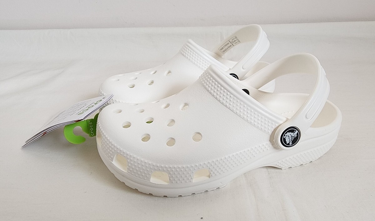 White Crocs Infant Crocs Size Crocs 206991-100 Kids White Classic