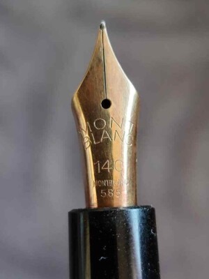 🔴MONTBLANC 264 FOUNTAIN PEN 14 Carat Gold FLEX Nib 585 F 鋼筆
