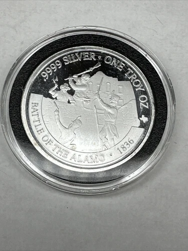 2021 Battle of the Alamo - Texas Revolution - 1oz 0.9999 Silver in Capsule PROOF