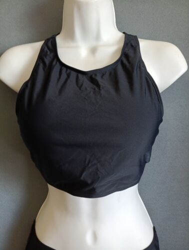 Holipick Two Piece Solid High Waisted Bikini Set, Women's Size M, Black - Picture 2 of 7