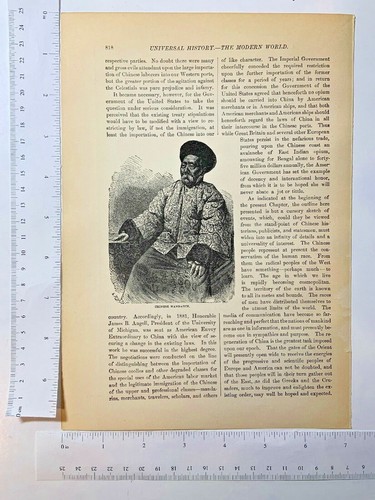 Wood Engraved Pekin Tragedians Universal History 1894 - Bild 2 von 4