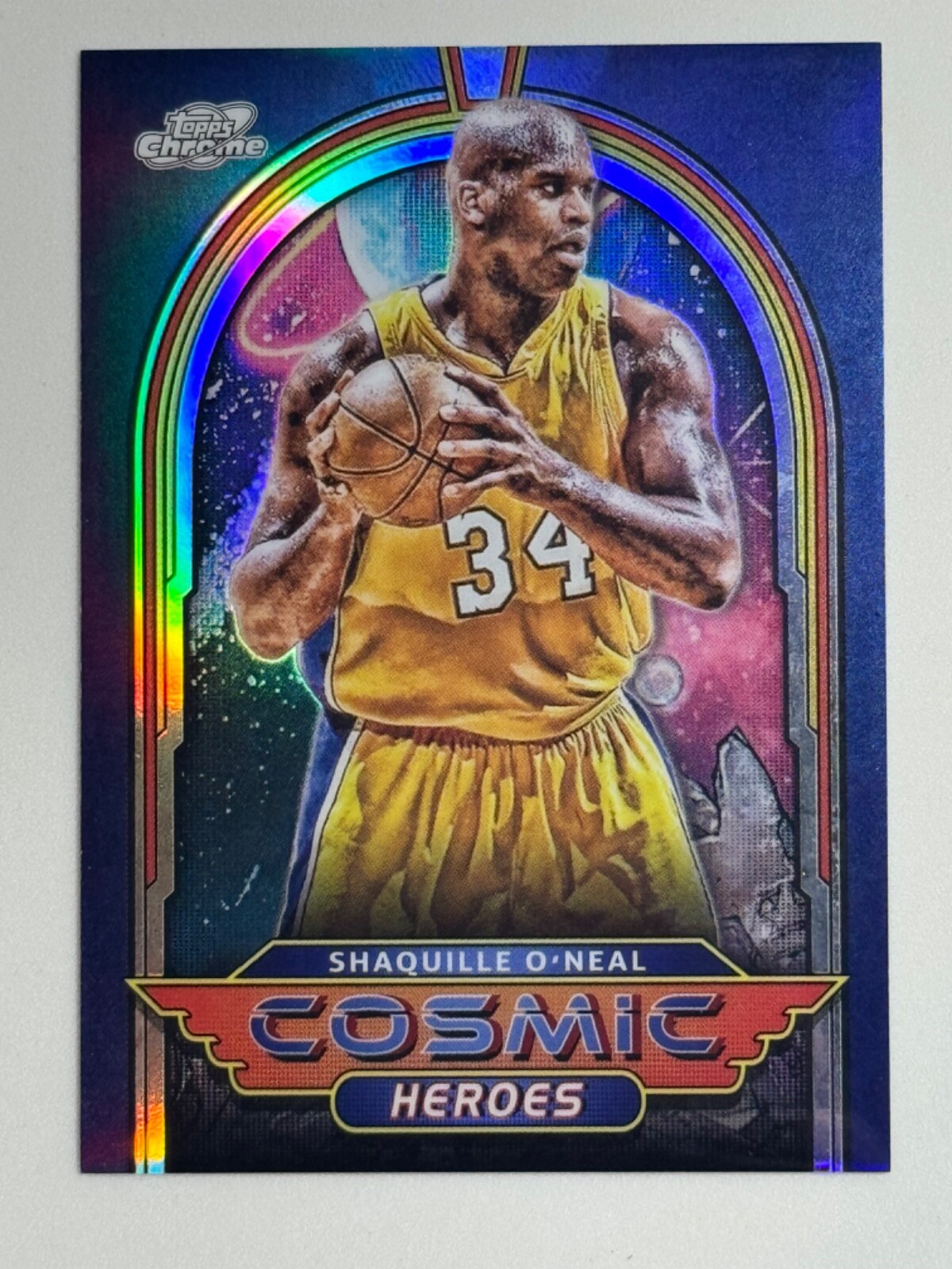 2023-24 Topps Chrome Cosmic #CH-17 Shaquille O’Neal Cosmic Heroes Case Hit SSP