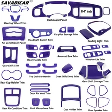 45x Purple Interior Full ABS Set Decoration Cover Trim Kit for Dodge Charger 15+