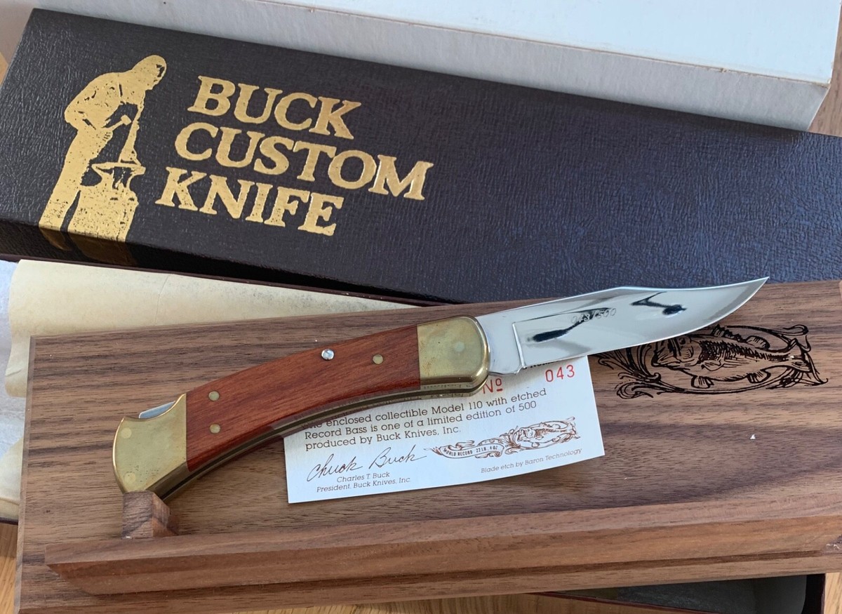 BUCK 110 WORLD RECORD BASS KNIFE NEVER USED IN BOX BRT4 | eBay BUCK 110 WORLD RECORD BASS KNIFE NEVER USED IN BOX BRT4 | eBay