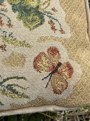 GARDEN KITTENS “Beige” Beautiful Kitty Cat Tapestry Cushion Decorative Pillow - Picture 16 of 19
