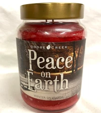 GOOSE CREEK ARTWORK WINTER SPLENDOR "Peace on Earth"  Candle 2 Wick