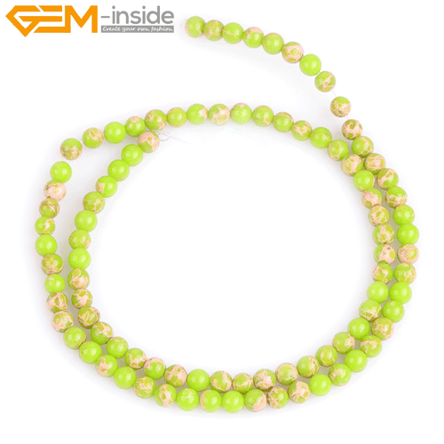 15'' Round Assorted Color Stone Beads Natural Sea Sediment Loose Beads Jewelry - Picture 37 of 96