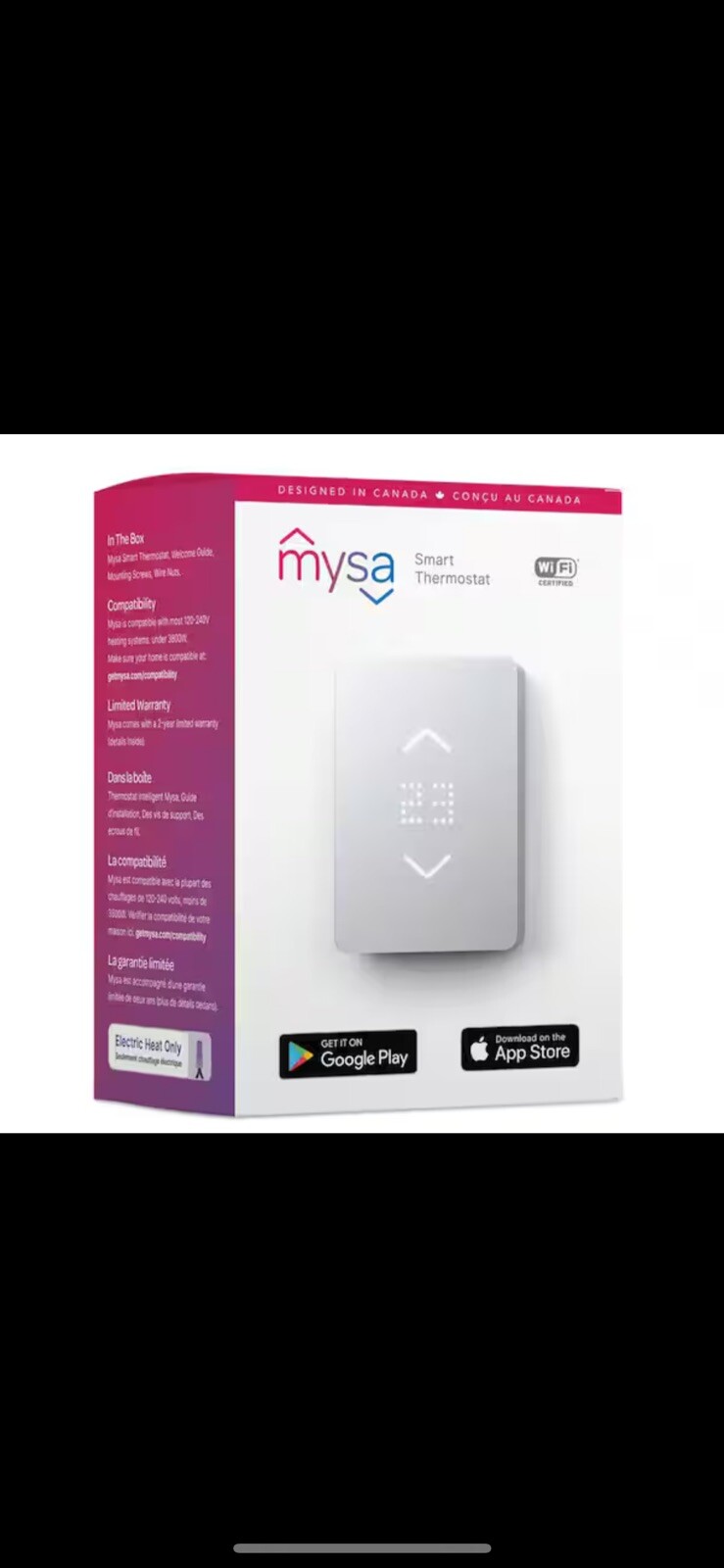 mysa smart thermostat Electric Heat ONLY WiFi Certified-image