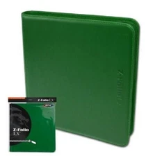 2 BCW GREEN Trading/Gaming Card 12 Pocket Z-Folio LX Albums Acid Free + 20 Pages