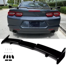 For Chevy Camaro 2016-2024 ZL1 1LE Glossy TRD Style Rear Trunk Lip Spoiler Wing