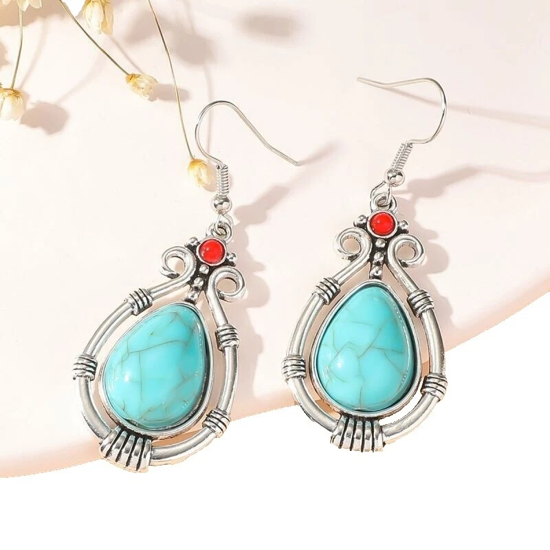 Turquoise Tibetan Silver Fashion Jewelry