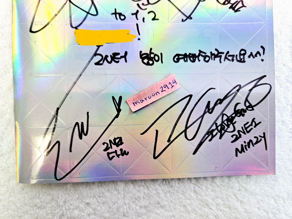 2NE1 1st Mini Signed Promo Album Autographed + Message [US