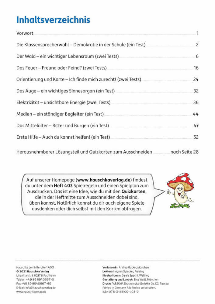 Thumbnail - Tests Sachunterricht - Lernzielkontrollen 3. Klasse. Ab 8 Jahre.,