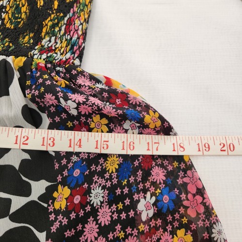 Twenty One Dress Women's S Black Floral Tiered Strappy Boho Summer Maxi Preppy - Picture 14 of 15